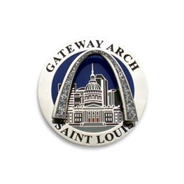 Magnet: Gateway Arch Glitter