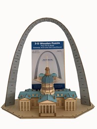 Gateway Arch and Historic Old Courthouse 3-D Puzzle