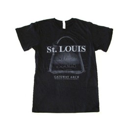 Men's T-Shirt: Arch Construction- Black